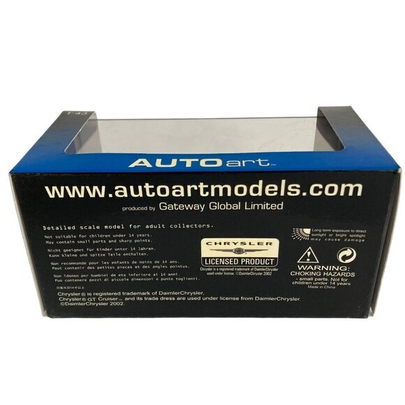 Autoart Chrysler GT Cruiser Diecast Car #51521 Silver 1/43 Scale NEW IN BOX - Picture 4 of 6